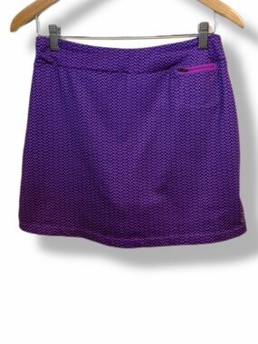 Be Inspired Purple Pink Athletic Golf Tennis Skort Skirt Small